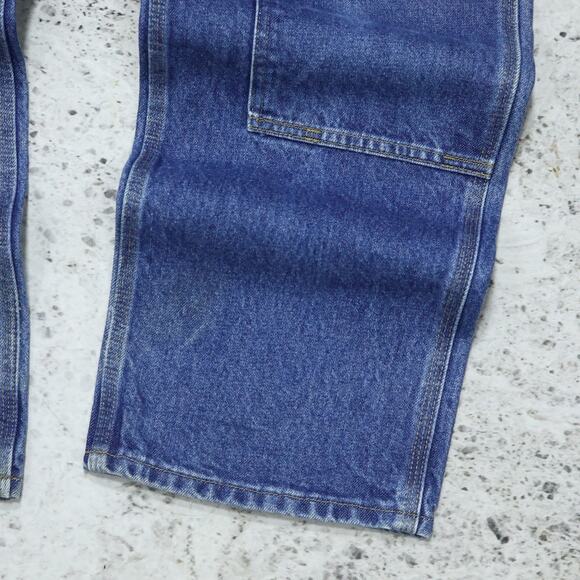 Vintage Carhartt B73 DST Faded Blue Jeans Denim Double Knee Carpenter Pant 31x32 - Picture 13 of 16